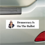 Democracy Is On The Ballot 2024 Car Magnet at Zazzle