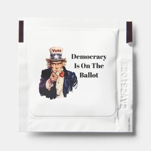 Democracy is on the Ballot 2024 Hand Sanitizer Packet