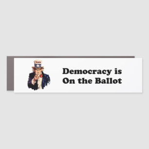 Democracy is on the Ballot 2026 Car Magnet