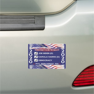 Democracy is on the Ballot VOTE Biden-Harris 2020 Car Magnet