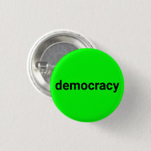 Democracy modern typography black neon green cool