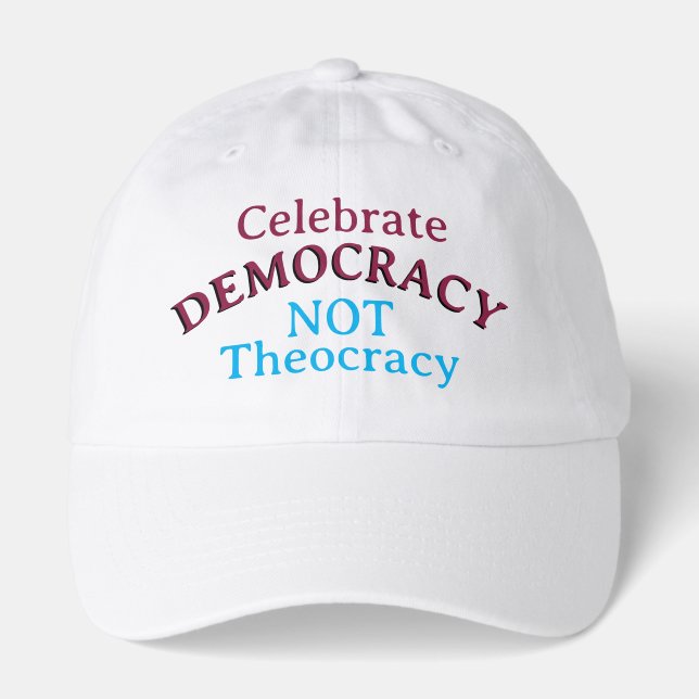 Democracy not Theocracy Hat (Front)
