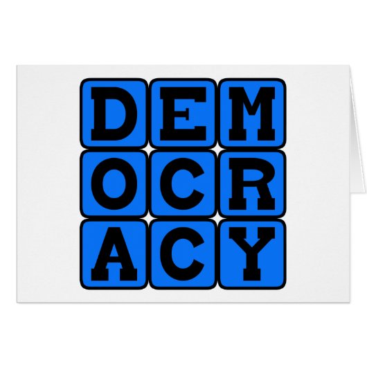 Democracy, Political System Cards (Front Horizontal)