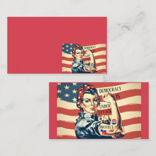 Democracy/ Protect It Business Card
