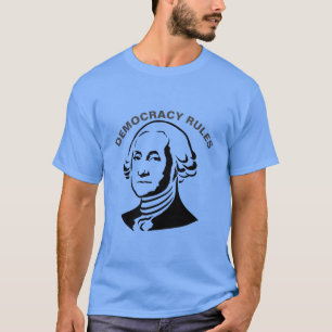 Democracy Rules, edit text to personalize T-Shirt