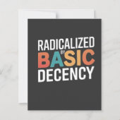 Democracy Social Radicalized By Basic Decency (Front)