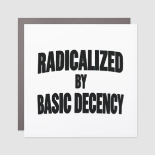 Democracy Social Radicalized By Basic Decency Car Magnet
