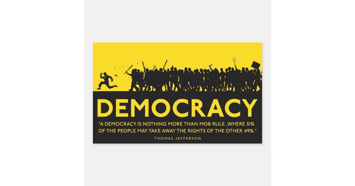 Direct Democracy Sticker Democracy Sticker | Zazzle