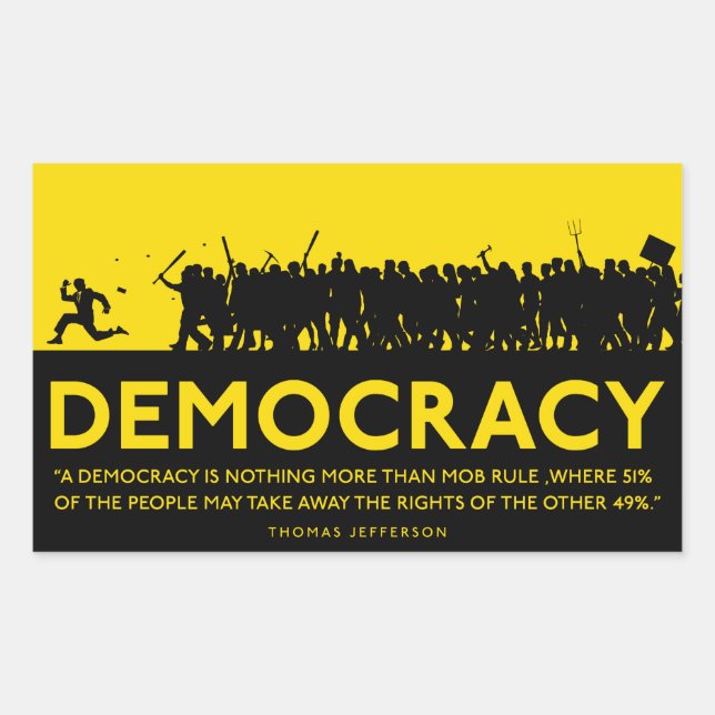 Democracy Sticker (Front)