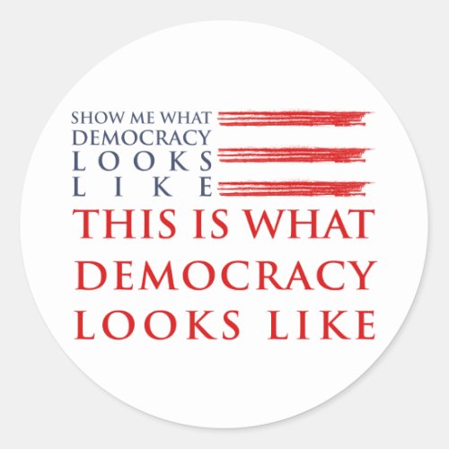 Democracy Sticker