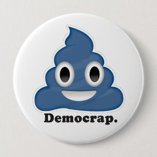 Democrap Emoji Pinback Button