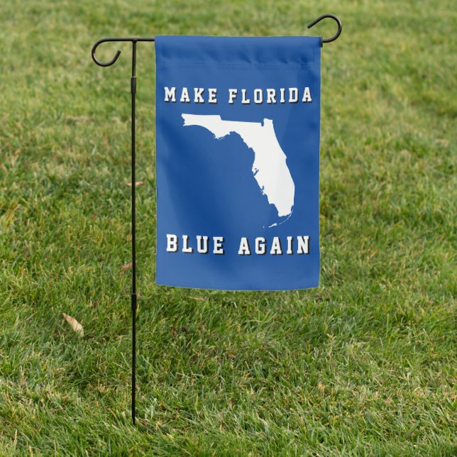 Democrat Blue Make Florida Blue Harris 2024 Garden Flag (In SItu)