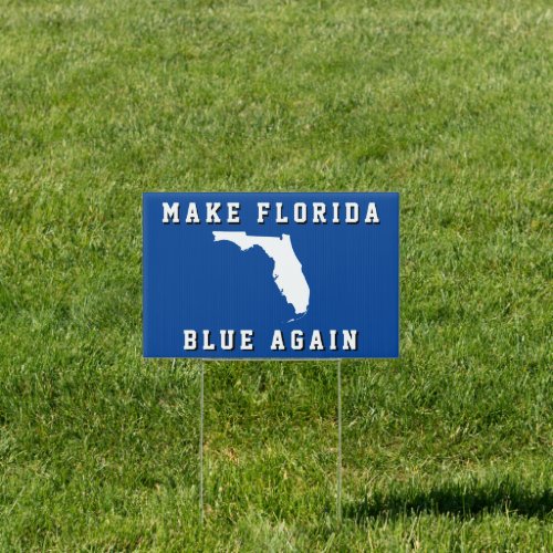 Democrat Blue Make Florida Blue Harris 2024 Sign