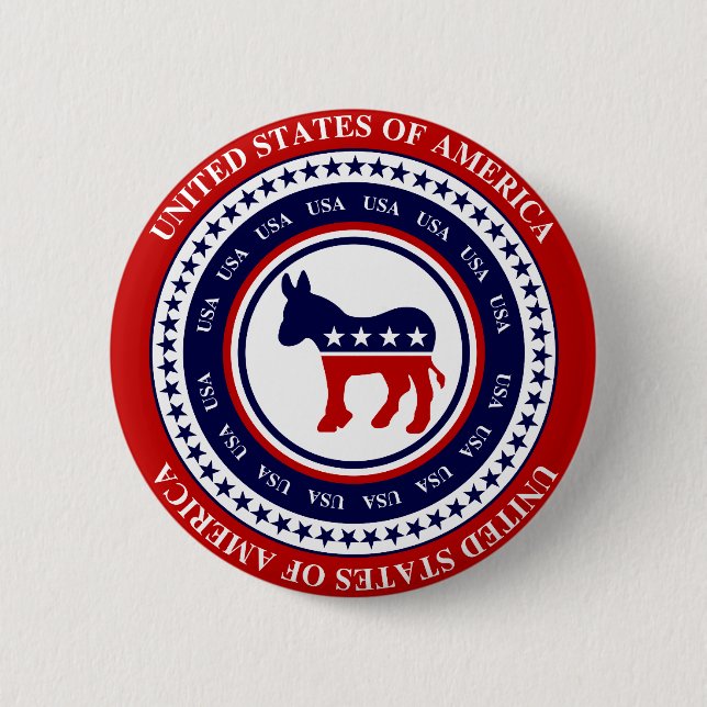 Democrat Button (Front)