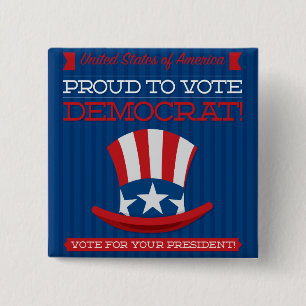 Democrat Button