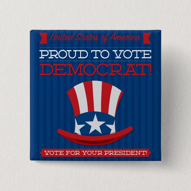 Democrat Button (Front)