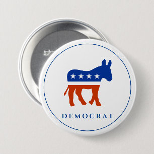 Democrat Button Pin