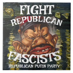 DEMOCRAT CCC WPA LIBERAL PRESIDENT POLITICS 2026 H CERAMIC TILE