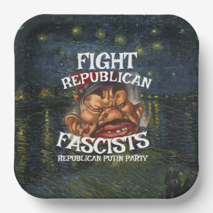 DEMOCRAT CCC WPA LIBERAL PRESIDENT POLITICS 2026 H PAPER PLATES
