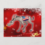 Democrat Christmas Holiday Postcard at Zazzle