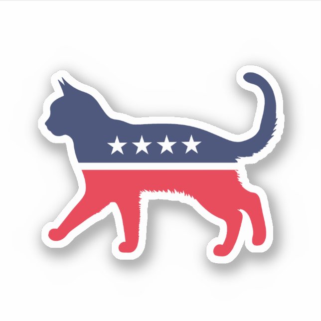 Democrat Democat Sticker (Front)