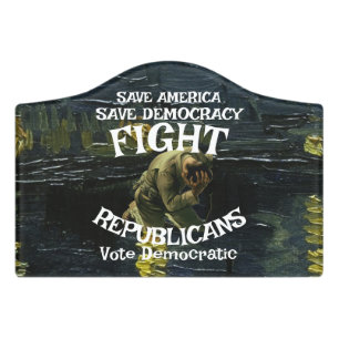 DEMOCRAT DHS CBP ICE TSA PARTY VOTE ELECTION TEE DOOR SIGN