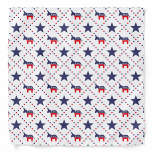 Democrat Diamond Pattern Bandana
