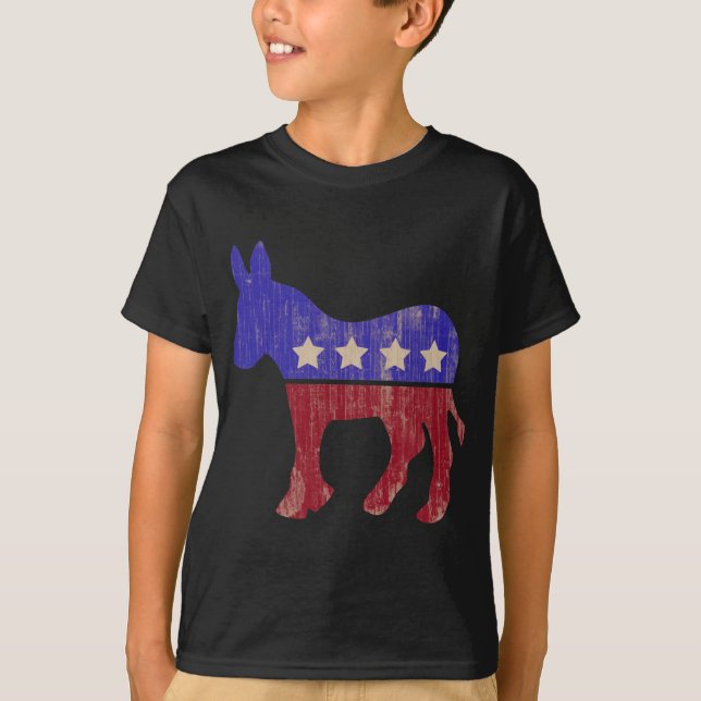 Democrat Donkey 2012 (Vintage) T-Shirt (Front)