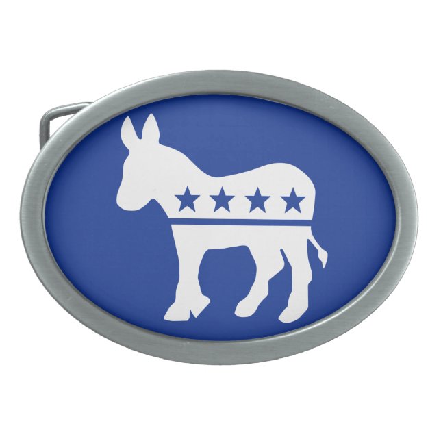 Democrat Donkey Belt Buckle (Front)