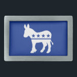 Democrat Donkey Belt Buckle<br><div class="desc">Democrat Donkey Belt Buckle
Customizable Background.
Choose the background color you want by clicking Customize it - Edit - Background.</div>