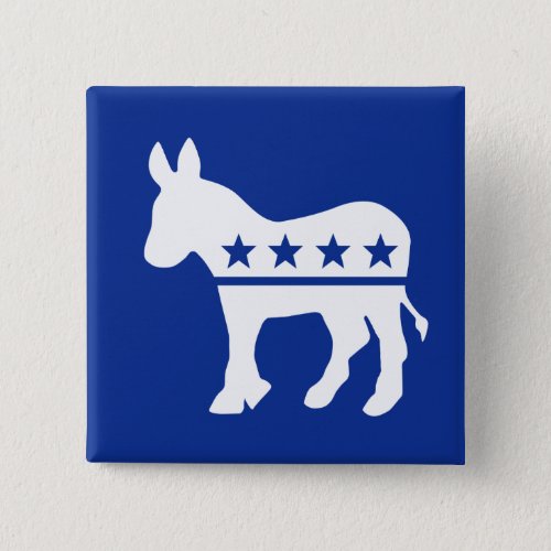 Democrat Donkey Button