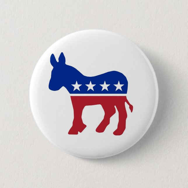 Democrat Donkey  Button (Front)