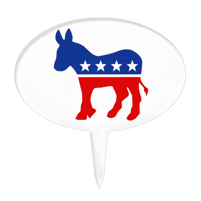 Democrat Donkey Cake Pick (Front)