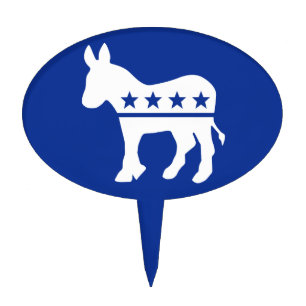 Democrat Donkey Cake Pick