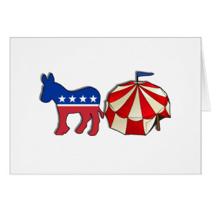 Democrat Donkey Circus Cards