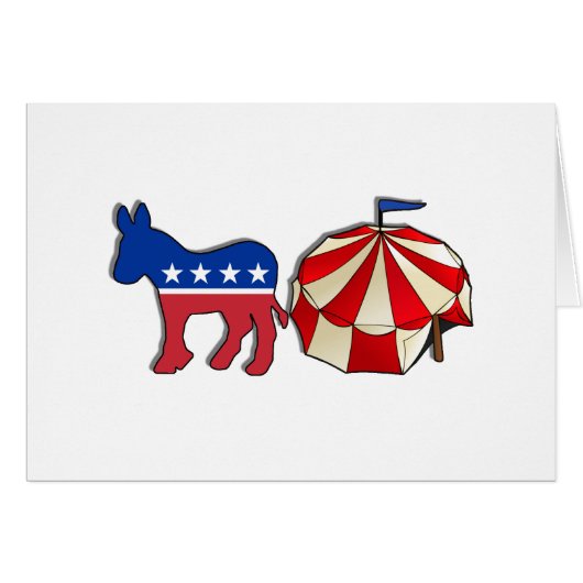 Democrat Donkey Circus Cards (Front Horizontal)