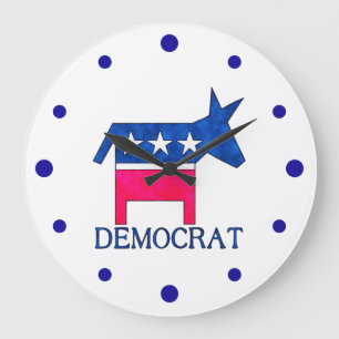 DEMOCRAT DONKEY Clock
