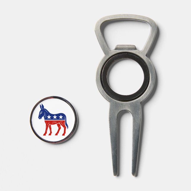 Democrat Donkey Divot Tool (Front (Open))