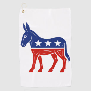 Democrat Donkey  Golf Towel