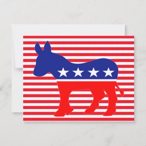 democrat donkey invitation