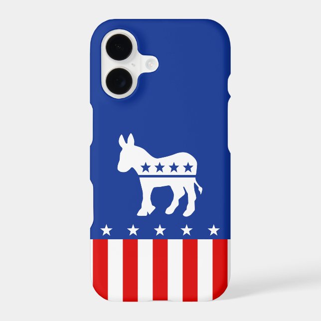 Democrat Donkey Iphone Case (Back)