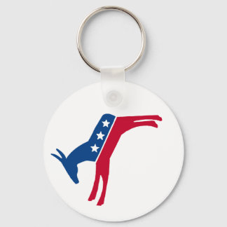 Democrat Donkey Keychain