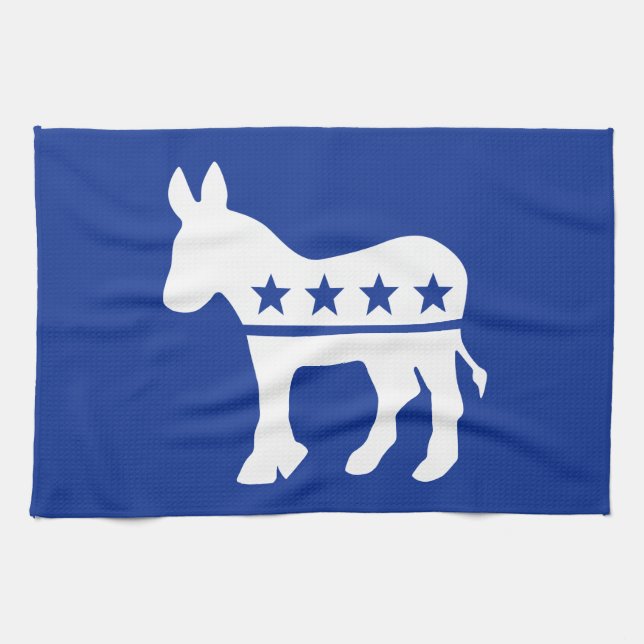 Democrat Donkey Kitchen Towel (Horizontal)
