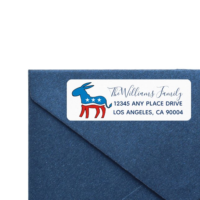 Democrat Donkey Label (Creator Uploaded)