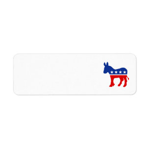 Democrat Donkey Label