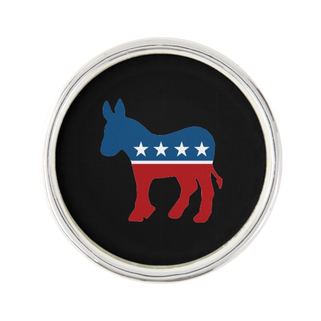 Democrat Donkey Lapel Pin (Front)