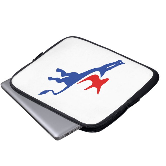 Democrat Donkey Laptop Sleeve (Front Bottom)