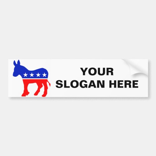 Democrat Donkey Logo Bumper Sticker