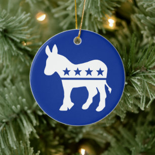Democrat Donkey Ornament