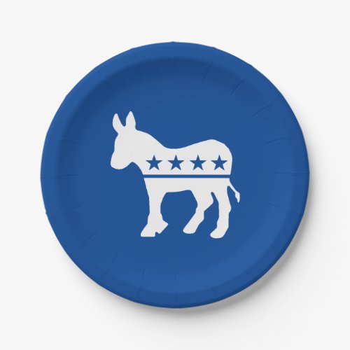Democrat Donkey Personalize Paper Plates